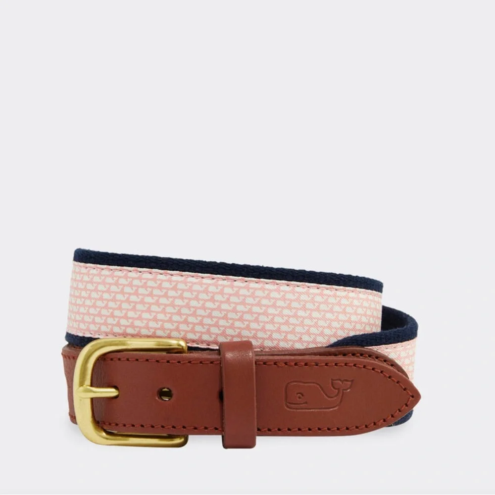 NWT Vineyard Vines boys micro whale classic canvas club belt, 35” or XL